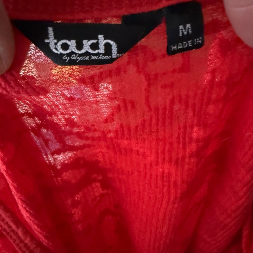 San Francisco 49ers Womens V-Neck Long Sleeve Shirt By Touch Size M Red - Picture 5 of 5